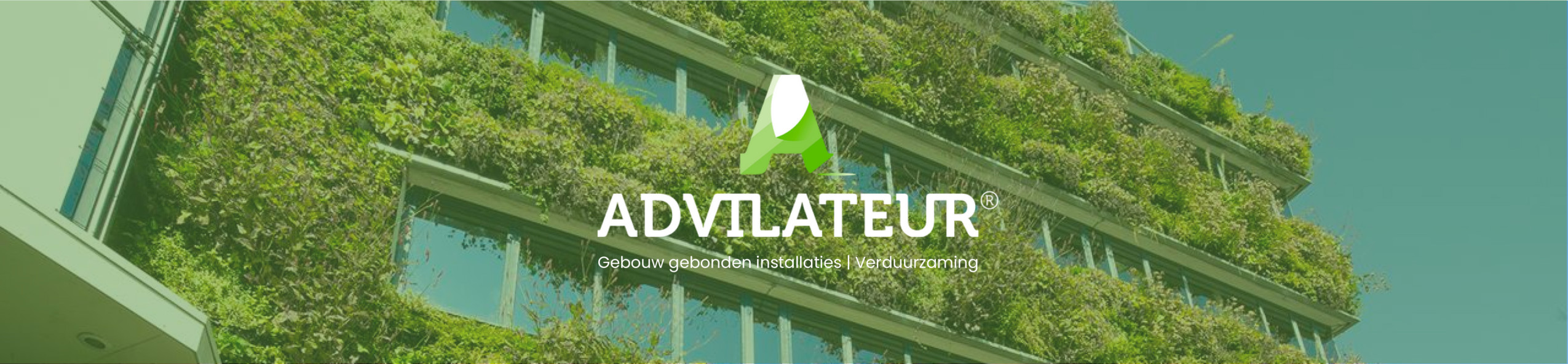 Advilateur logo met achtergrond